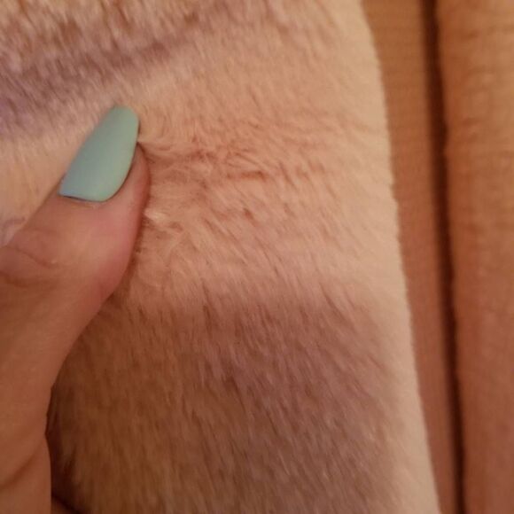 Twelfth Love Blush Pink Faux Fur Sweater Vest Large - Picture 6 of 8